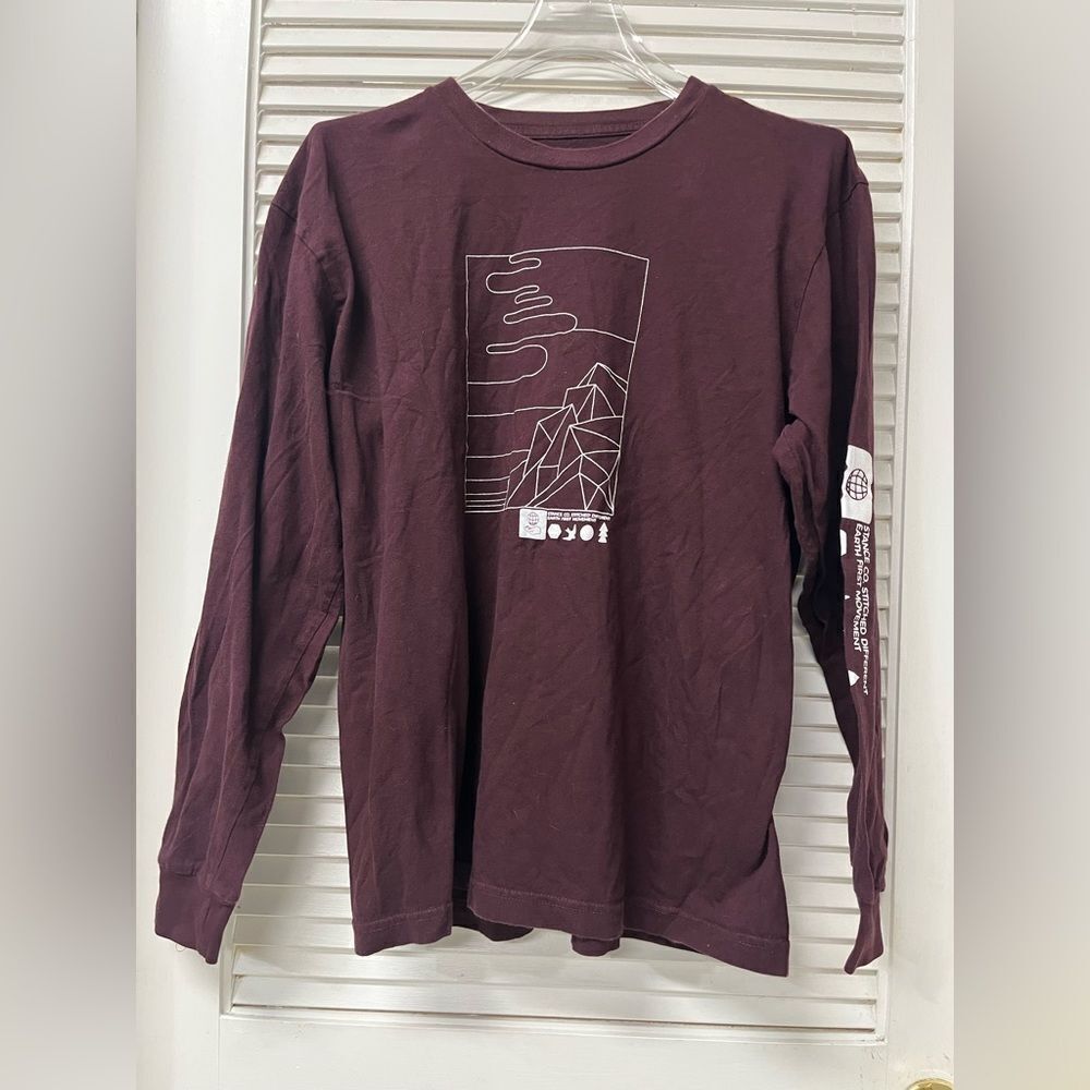 STANCE✨large✨Burgundy Graphic Long Sleeve Shirt